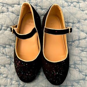 Crewcuts - Little Kids Size 13 - Black Sparkle - Mary Jane’s